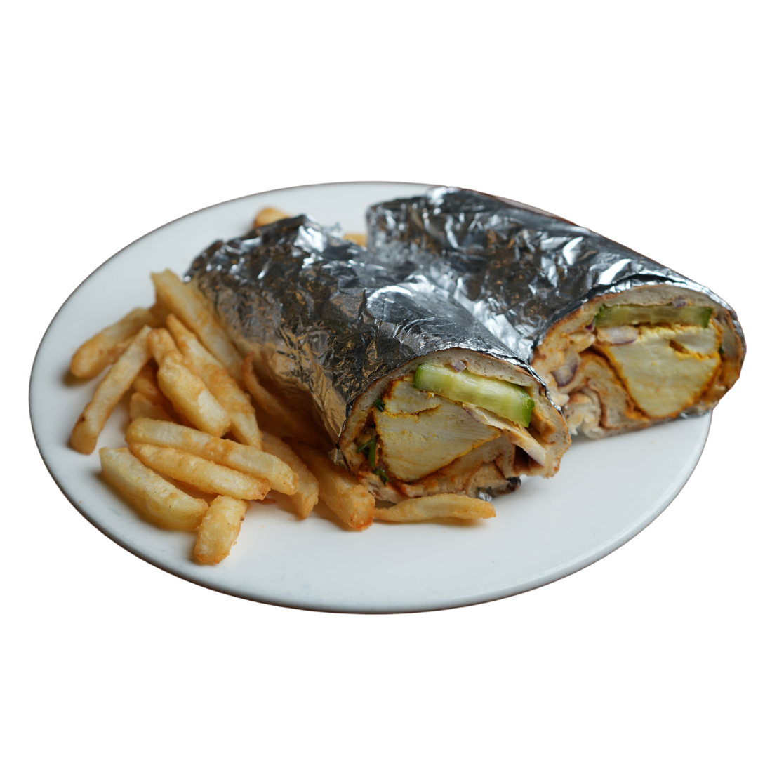 Paneer Tikka Roll with Fries-BBQ-Delicious Food-Karahi Point